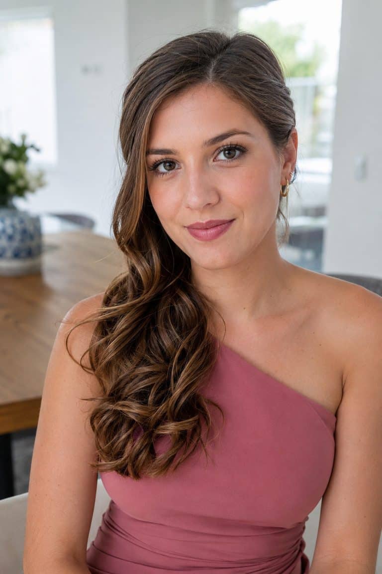 24 Bridesmaid Hairstyles for Long Hair, From Waves to Updos